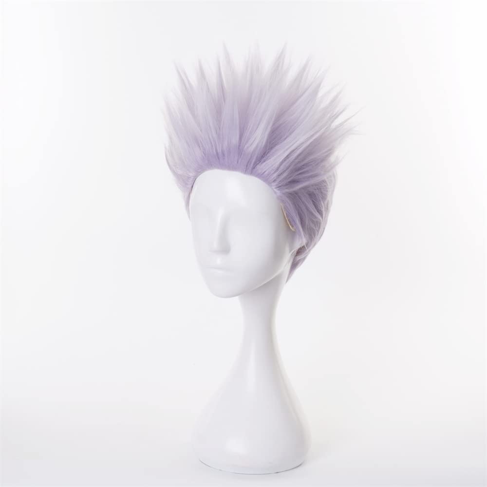 Akixen Jujutsu Kaisen Gojo Satoru Wig Cosplay Anime Hairnet Fashion Present Event Halloween Christmas Heat Resistant Disguise Costume School Festival