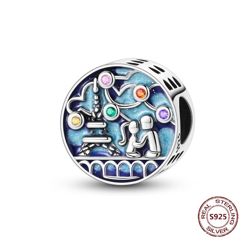 copper Travel Suitcase Motorcycle Car Bicycle Charm Bead Charms Pendents Compatible With Authentic Bracelets Fine Do It Yourself Birthday Jewellery Gi