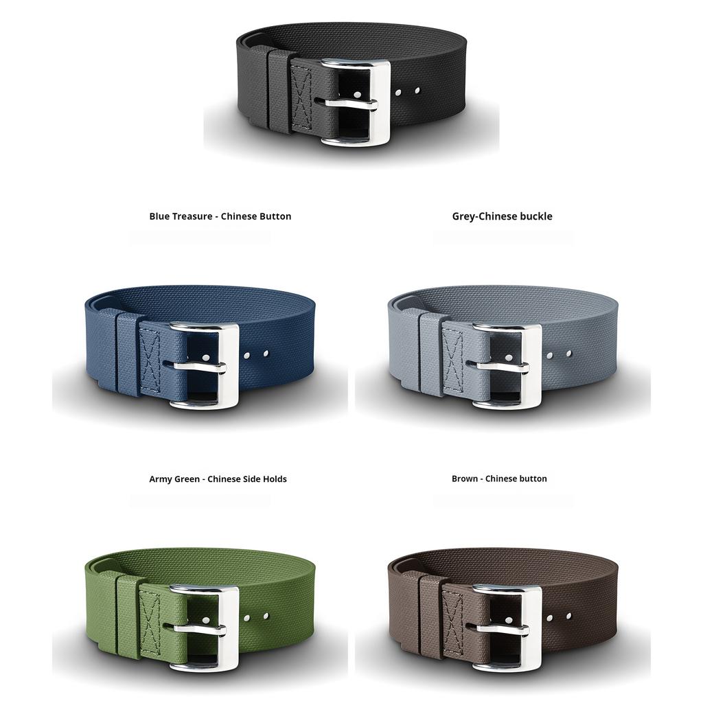 20mm 21mm 22mm FKM Universal Fluororubber Watch Strap For Tudor BlackBay Omega Seamaster IWC Longines Rolex Belt Watch Band