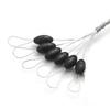 300Pcs Silicon Space Bean Profession Fishing Float Resistance Anti-Strand Fish Line Fishing Gear Connector Stopper
