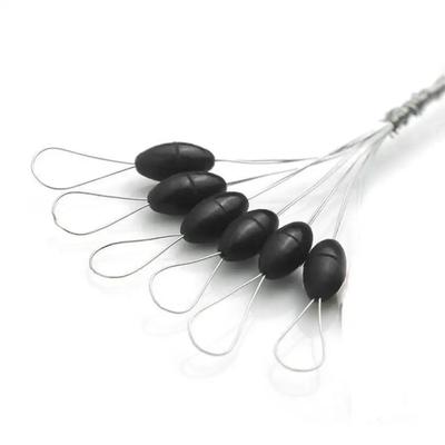 300Pcs Silicon Space Bean Profession Fishing Float Resistance Anti-Strand Fish Line Fishing Gear Connector Stopper