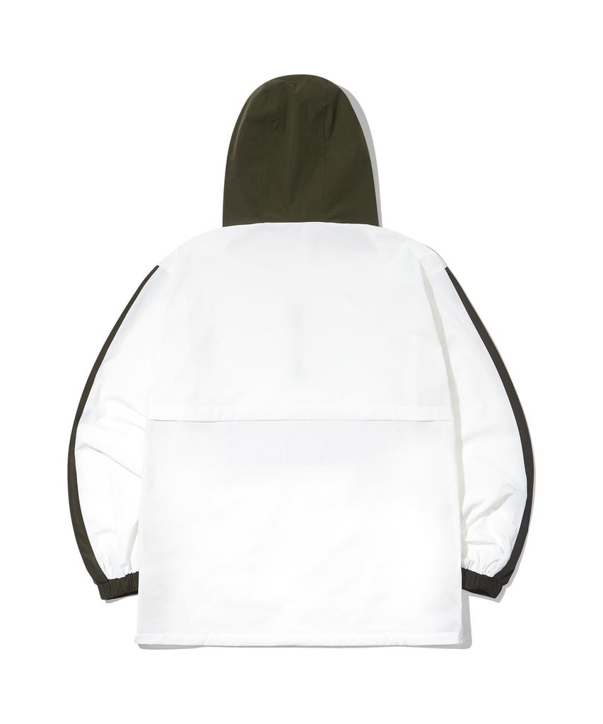 Deepo 1/2-Zip Hooded Anorak Beige