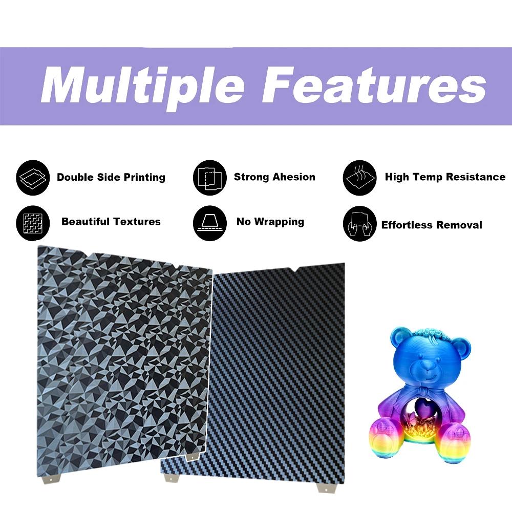 K1 Max PEI Plate PEO PET PEY Build Plate for Creality K1-Max 310x315mm PEI Sheet Double Sided K1Max Magnetic Print Bed Plate
