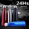 Stainless Outdoor Steel Sports Camping Insulated Coke Shaped Vacuum Bottle Water