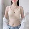 Lace Lingerie Women's Adjustable Bra Thin Breathable Gathering and Seamless Bra Push Up Bra