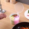3-Grid Thickened Seasoning Box - Circular Grid Design Multi-Purpose  Kitchen Spice/Salt Storage Set with 3pcs Spoons Included