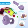PATIKIL Wrist Pumpkin Pin Cushion, Snap Pin Cushion with Elastic Strap Ring Portable Embroidery Needle Pin Storage for Hand Craft Knitting, Lavender