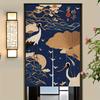 VIKAMA Chinese Zen-Inspired Door Curtain Fabric Room Divider Entranceway Screen Bedroom Privacy Curtain Home Decoration