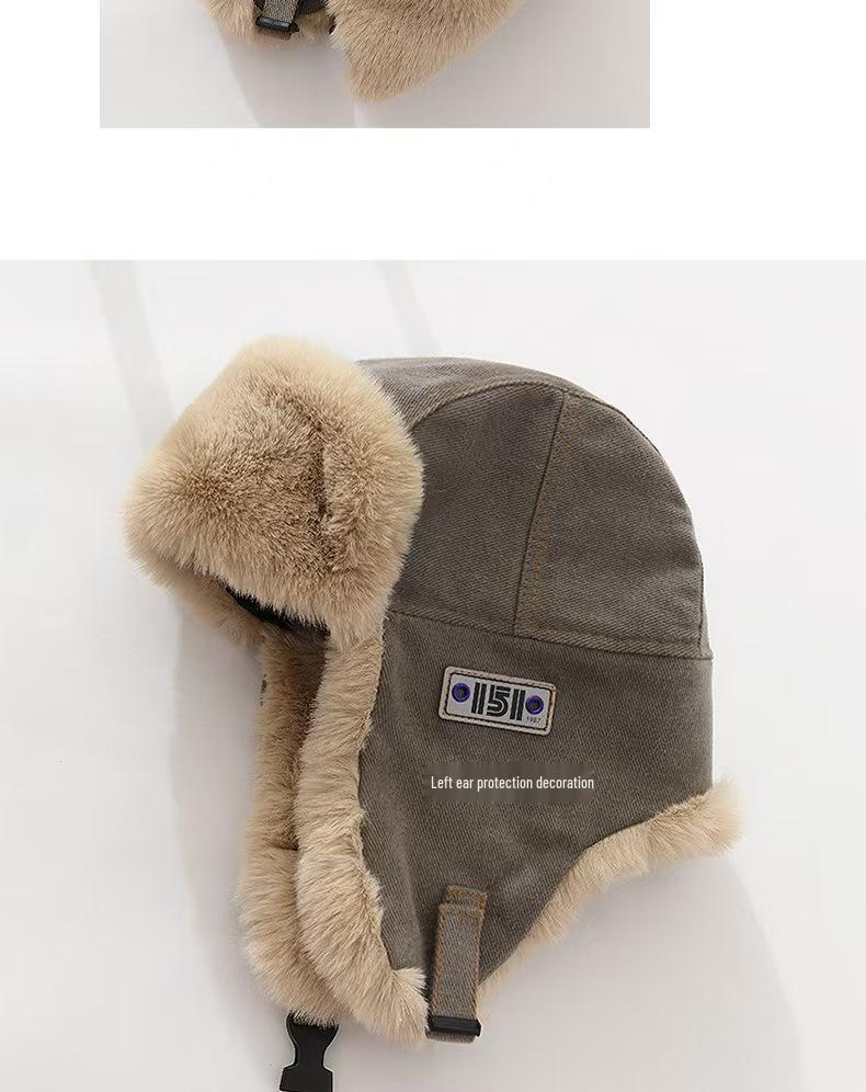Unisex Winter Verdickte Winddichte Ohrenschutz Plüschmütze