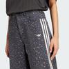 adidas Originals Denim Loose Pants Leopard Print Black Women KA2679