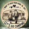 Camping Retro Aluminum Wall Art Heart Design Vintage Camper Van Sign Home Decor