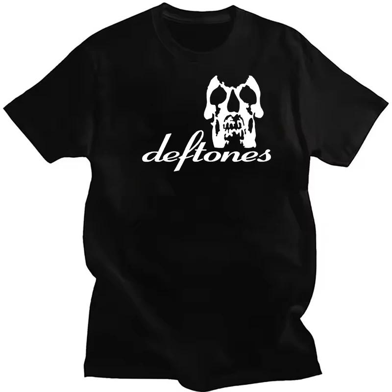 Deftones Rock Band Printed T-shirt Women Men Streetwear Y2K Short Sleeve Top Summer Vintage Retro Casual Loose O-Neck T-shirt
