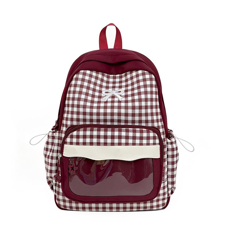 Schoolbag new casual schoolbag ins Korean women's niche versatile lightweight backpack high value girls travel small backpack