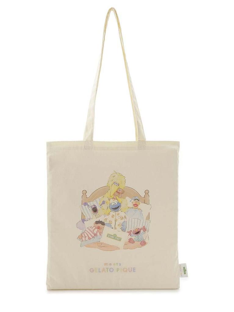 Gelato Pique Sesame Street Tote Bag White One-Point (PWGB245626) Women's