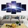 5Pcs Universe Galaxy Space Star Decor Pictures Poster HD Print No Framed Room Decor Canvas Paintings Wall Home Decor 5 Panel