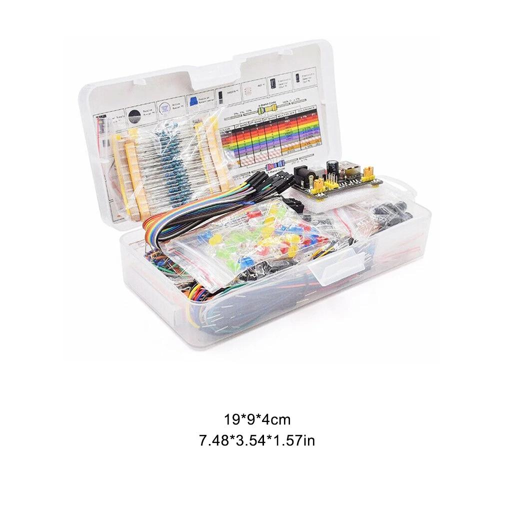 DIY Project Starter Kit For Arduino UNO R3 Kit Electronic DIY Kit Electronic Component Set With Box 830 Tie-points Breadboard