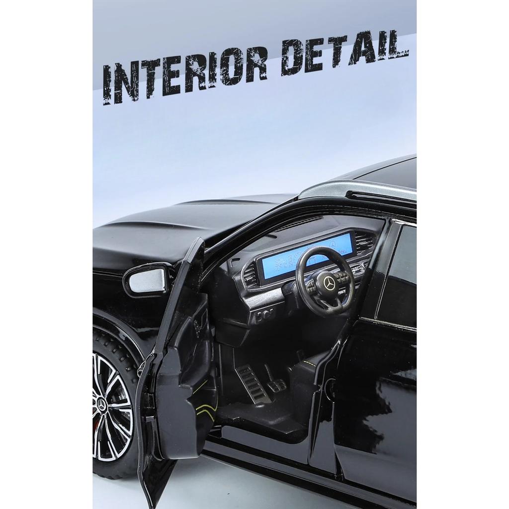 1/24 Benz GLE350 GLE SUV Legeringsmodellbil Leketøy Støpte Metallstøping Lyd og Lys Billeker for Barn Kjøretøy