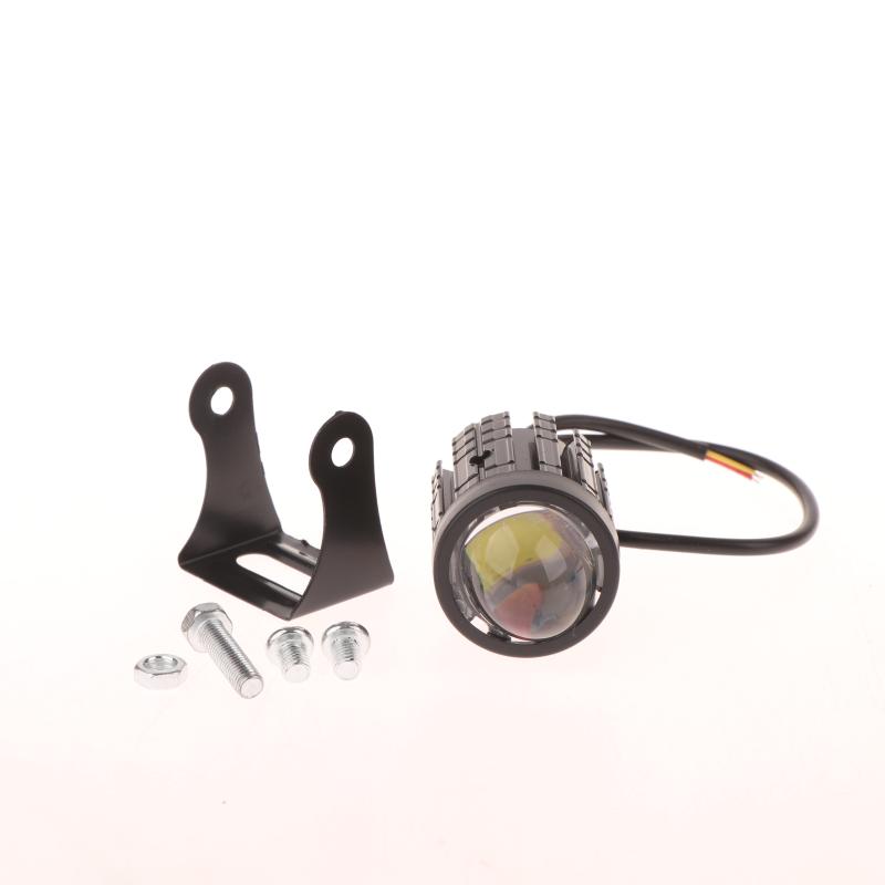 1/2Pcs Universal Dual Color Spotlights Motorcycle Led Headlight Mini Driving Light Motorbike Truck Trailer Off-Road Accessories