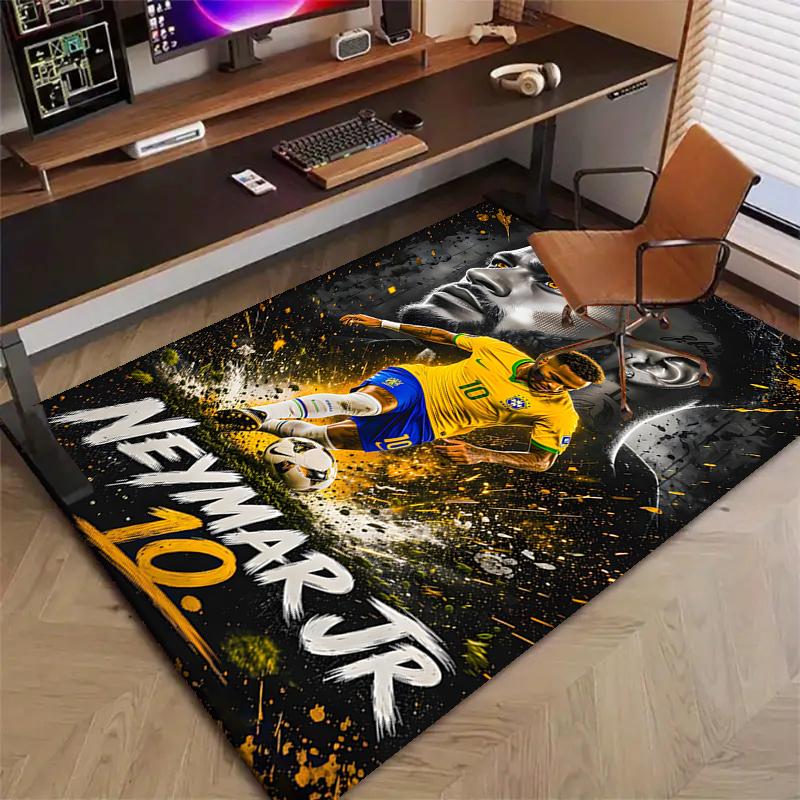 1pc Neymar12 Design Printed Area Rug Carpet for Bedroom Living Room Home Decor Rugs Mat Non Slip Mat Rug for Bedside
