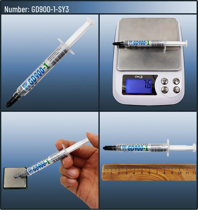 GD900-1 Thermal Paste: High Conductivity Cooling for CPU/GPU, Available in 1/3/7/15/30 Grams