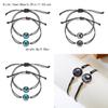 Moon And Sun Stone Beaded Bracelet With Electroplated Finish For Women Gift