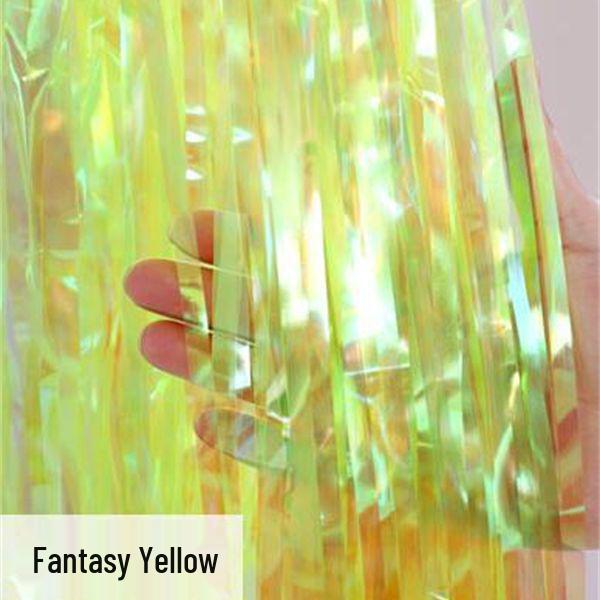 Laser Fringe Backdrop & Tinsel for Party or Event Decoration