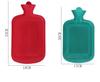 500/1000/1750/2000ML Thick Hot Water Bottles Winter Warm for Girls Women Pain Relief Bed Hand Feet Hot Water Bag Color Random