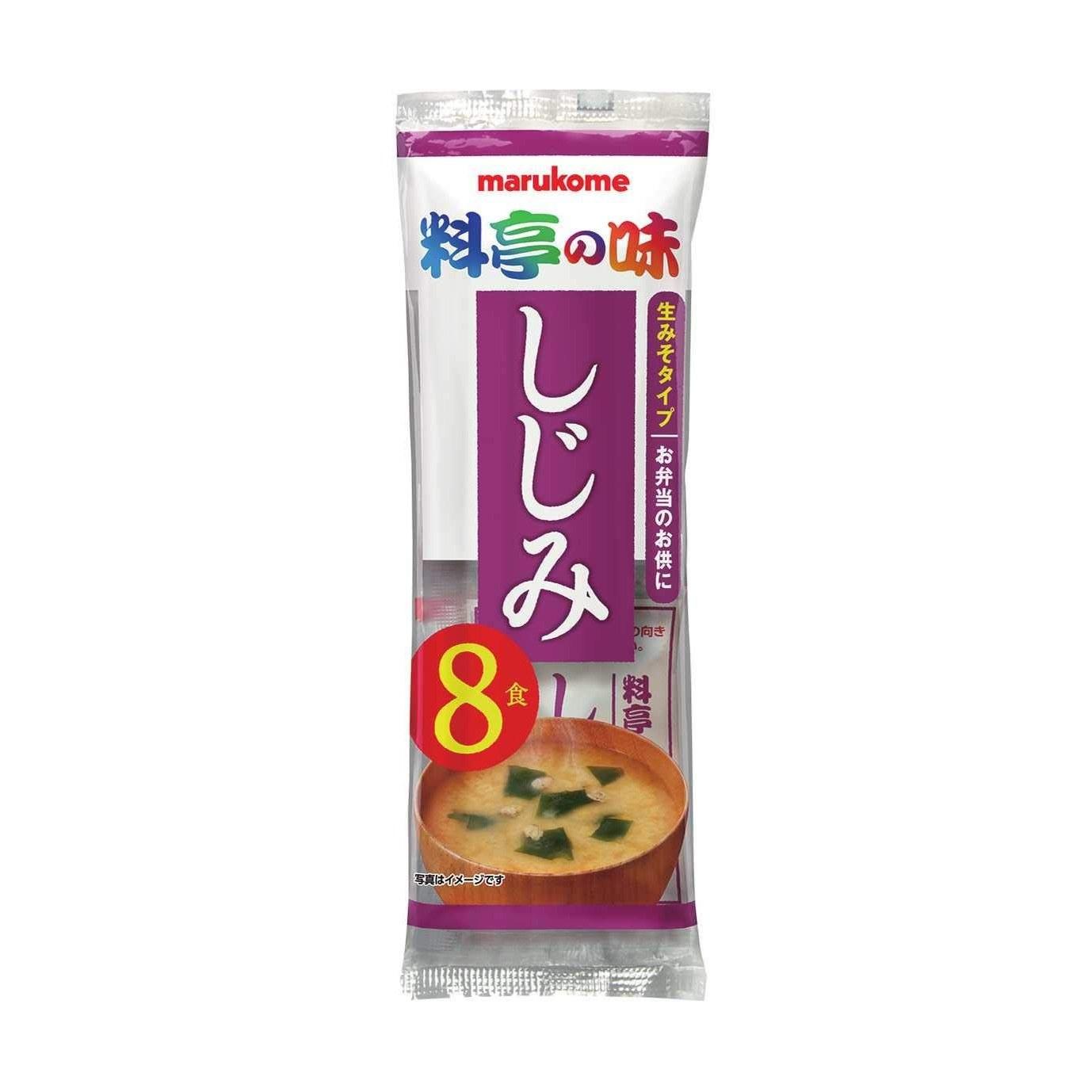 Marukome Umiso Soup Ryotei no Aji Shijimi Instant Miso 8 servings 12 bags