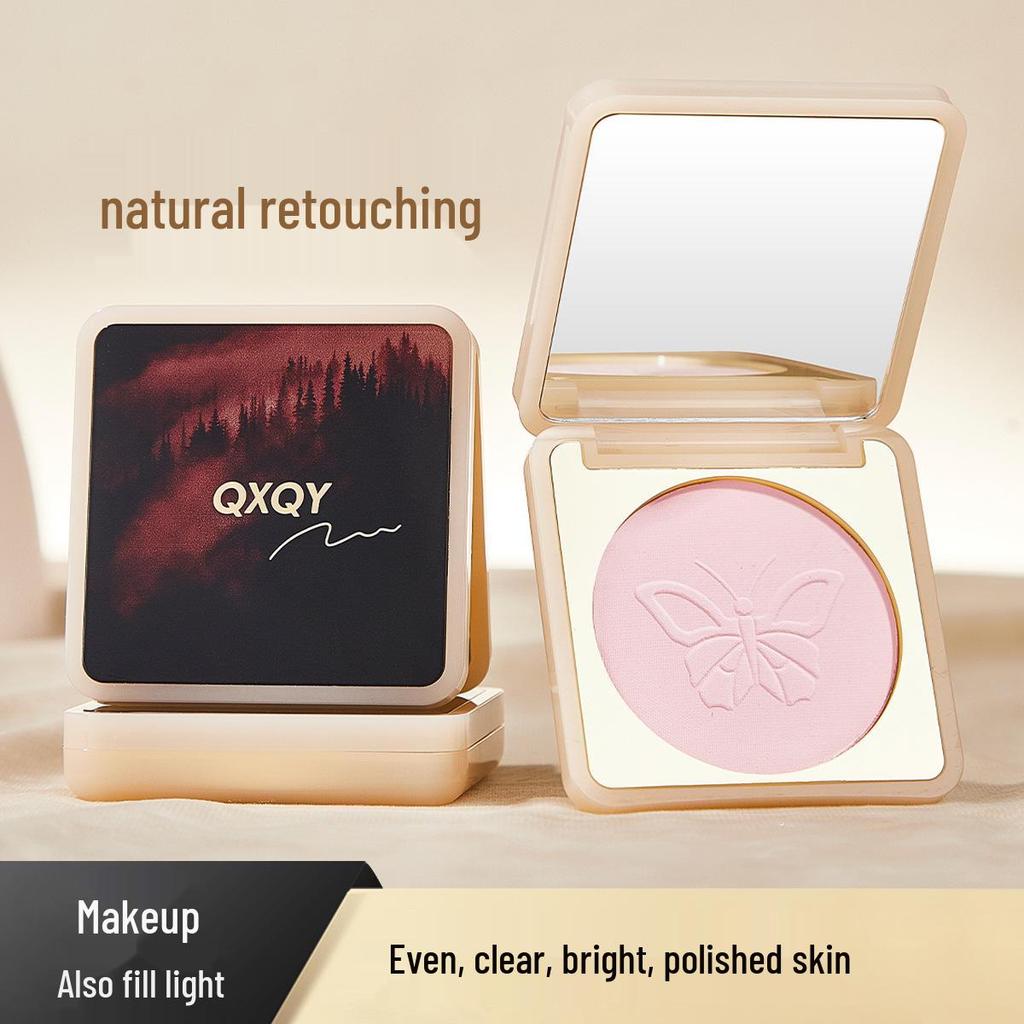 QXQY Radiant Matte Highlight & Contour Powder - Long-lasting, Oil-Control, Brightening Foundation for Touch-ups, Tear Troughs, and More