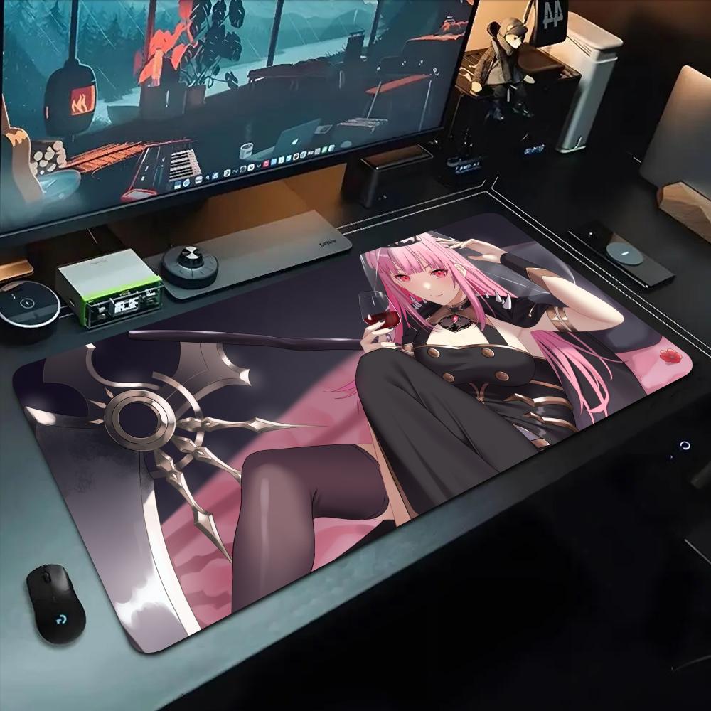 calliope mori Mouse Pad 500X1000 mm Large Gaming Mousepad Gamer XL Rubber Otaku Keyboard Pad Laptop Desk Mat