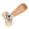 Woodworking Chisel Mallet Beech Wood Carpenter Hammer with Replaceable Solid Brass Head for
