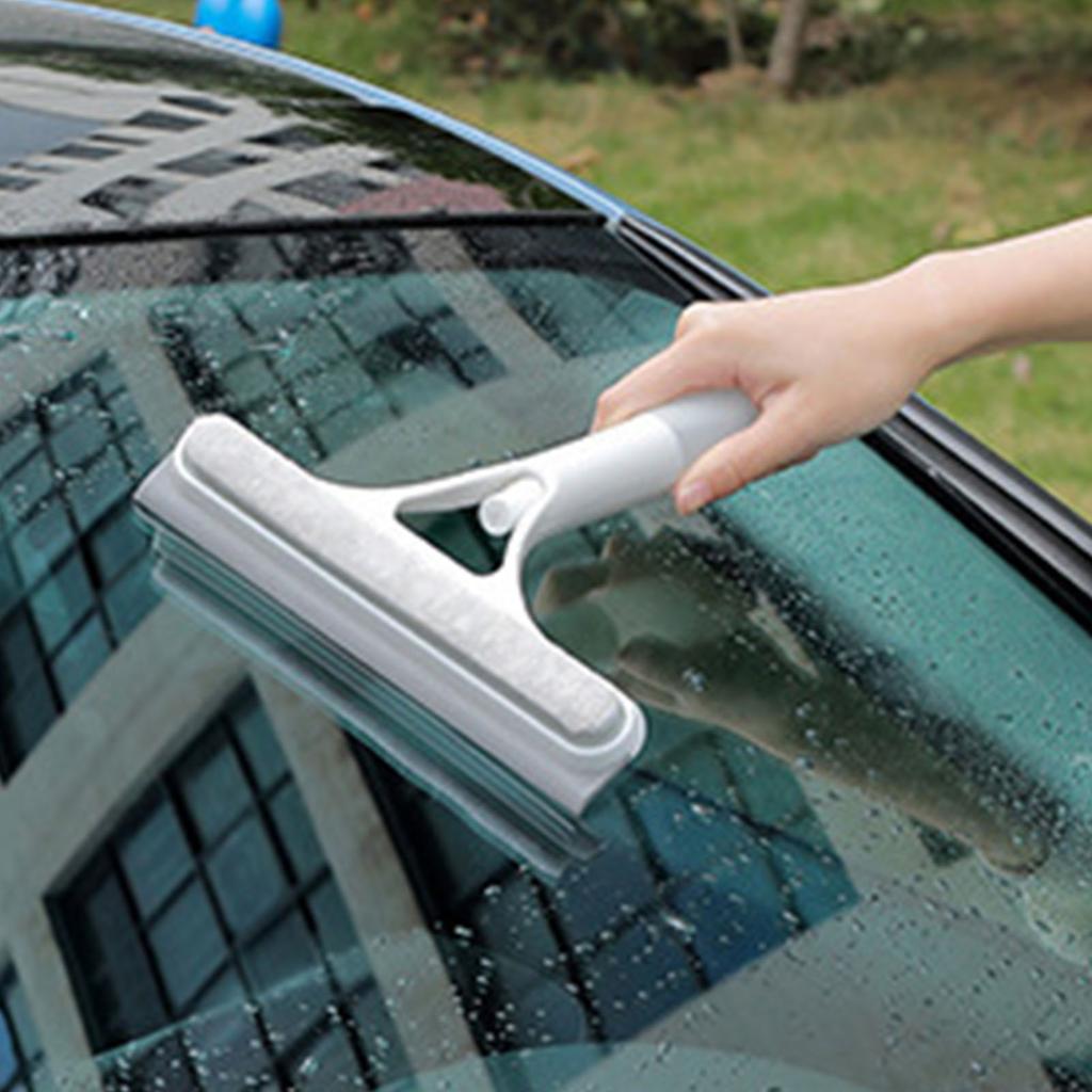 Window Wiper 3 In 1 Water Spraying Efficient Portable Glass Cleaning Squeegee for Mirror Tile