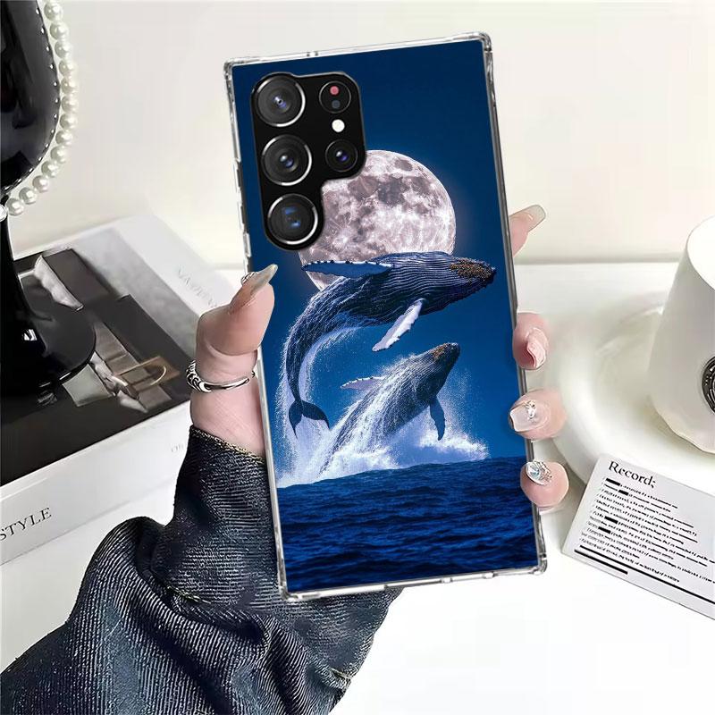 Humpback Whale Sea Giant For Samsung Galaxy Note 20 Ultra 9 8 10 Pro Phone Case S10E S10 Lite S9 Plus S8 + S7 Edge A6 A7 A8 J4 J