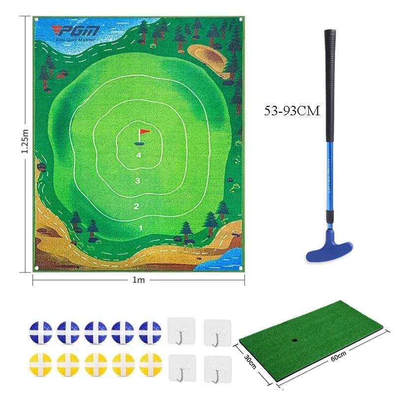 Pgm Djd040  Indoor Mini Golf Suspended Dartboard Practice Outdoor Training Aid Trainer Golf Hitting Mat With Clubs