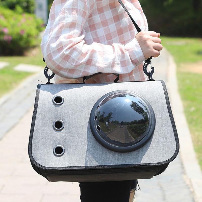 Przenośna Torba Podróżna dla Zwierząt Domowych dla Kota Składana Kapsuła Kosmiczna Torba Crossbody Lekka Outdoorowa Torba Ręczna Akcesoria dla Kota i Psa
