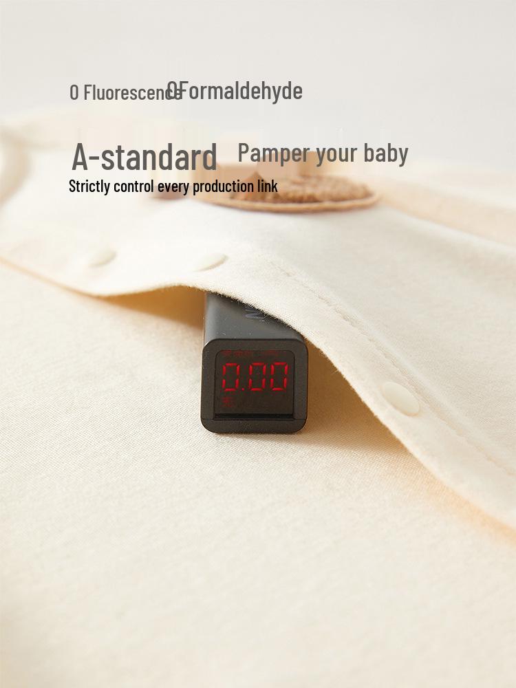 Autumn/Winter Pure Cotton Baby Romper – Long Sleeve Boneless Newborn Onesie for Spring