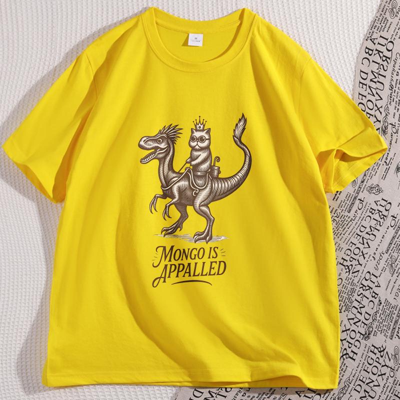 Princess Donut and Mongo T Shirt Men Women Fantasy Book TShirt Cat Love Bookish Tee Shirt Casual Cotton Short Sleeve Loose Tees