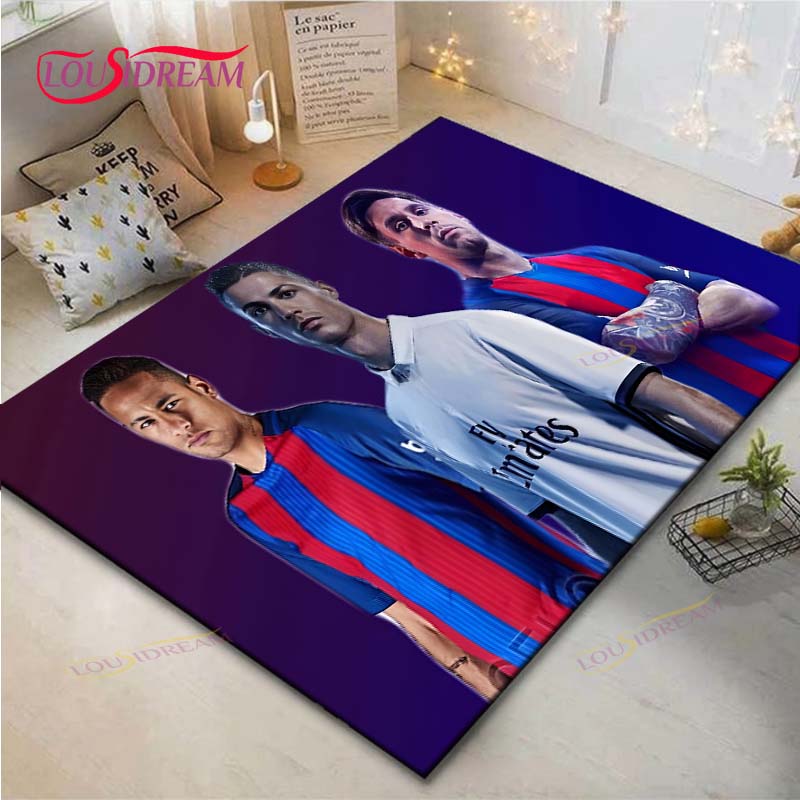 Cristiano Ronaldo--Messi-Neymar Print Tapijten Woonkamer Antislip Vloerkleed Kinderkamer Matten Speelmat Groot Tapijt Decor