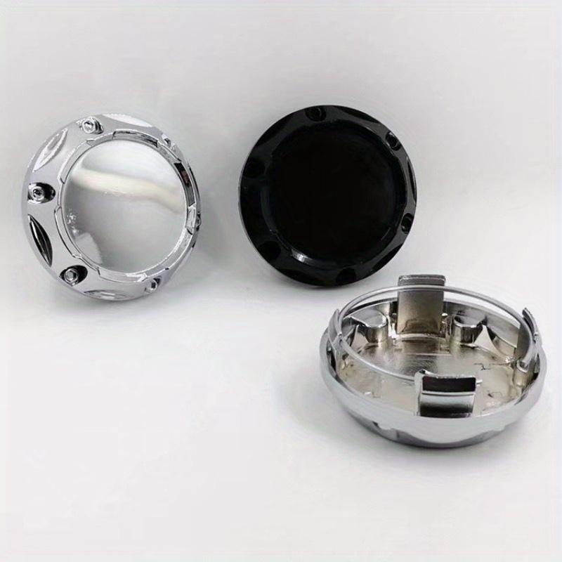 4pcs Car Wheel Center Hubcaps Covers Car Accessories 64mm For Universal Rim Hub Caps No Logo Black Silver