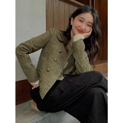 Stylish and Retro Short  Jacket for Women, Vintage French Style In Spring and Autumn, Suitable for Petite Sizes