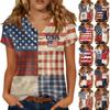 Women's Fashionable Casual Print Short-sleeved T-shirt Top