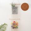 1 buc Decor de perete Boho Suport plasă pentru reviste Macrame decorativ Plasă de perete macrame pentru casă Raft de perete macrame cu ciucuri Portabil