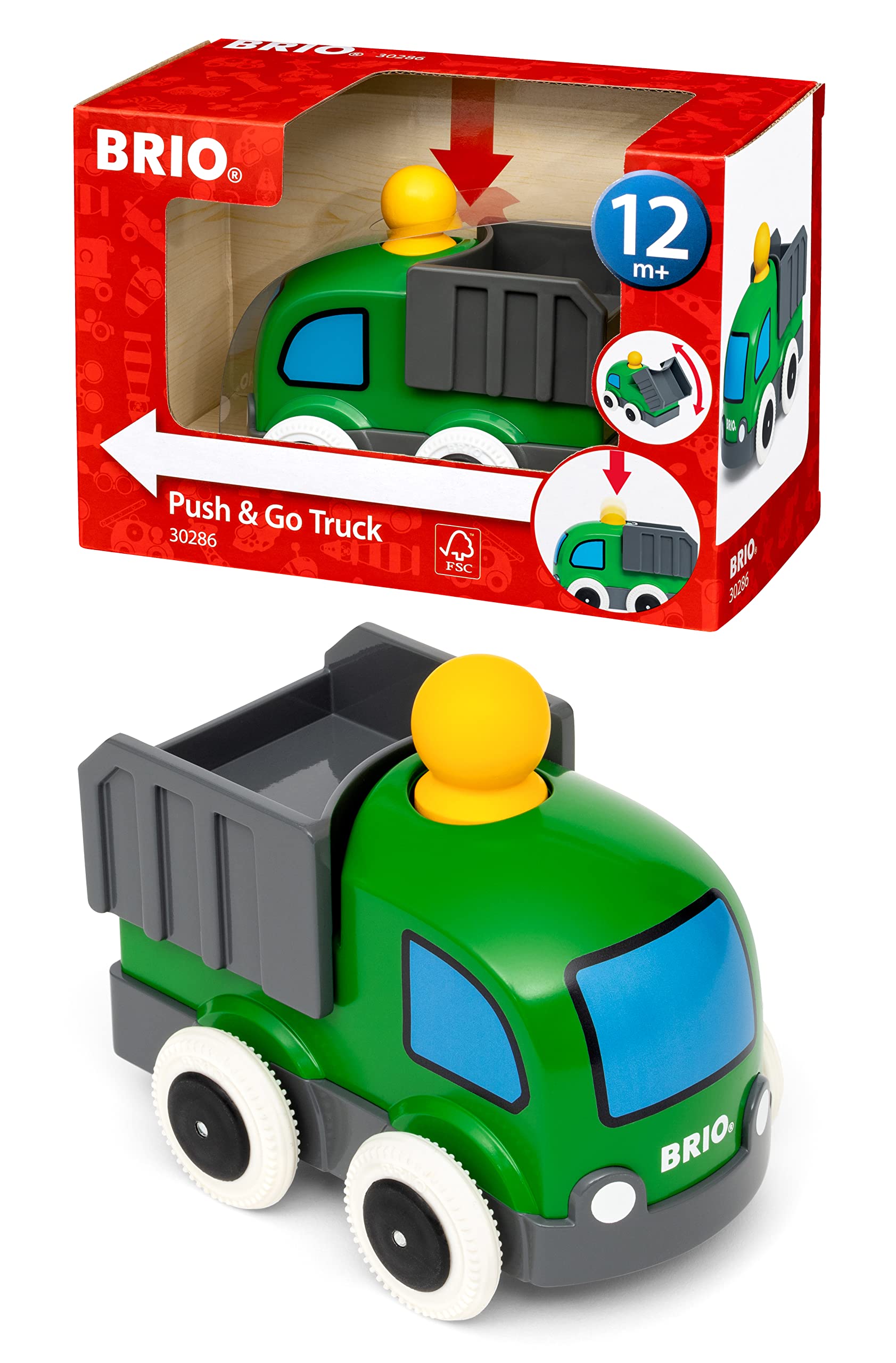 

Грузовик BRIO Push & Go 30286 зеленый