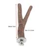 Pet Standing Stick Wild Grape Wood Pole Parrot Cockatiel Parakeet Station Board Bite Claw Grinding Toy Bird Cage Accessories