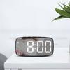 Snooze Function Smart Digital Alarm Clock 12/24H Display Mirror Digital Alarm Clock  Travel