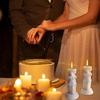 Roman Statue Candle Molds 3D Silicone Roman Column Shape Resin Mold Pillar Candle Molds Craft Making Tool Reusable Non-Stick