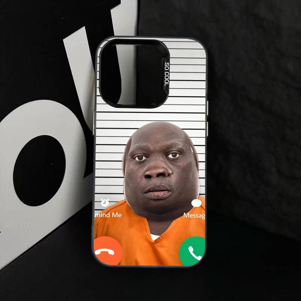 Funny J-John Pork Is Calling Phone Case For iPhone 17,16,15,14,13,12,11 Plus,Pro Max,XS,Colorful Silver Black Cover