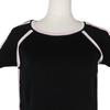 Chanel Sports Line Short Sleeve Shirt P21361V01278 Summer Knit Black / Pink Cotton Women Used