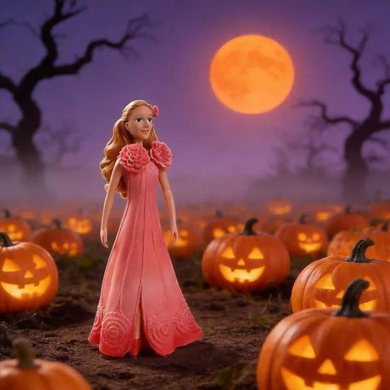 Elegant Fairy Style Ornaments, Decorative Resin Fairy Figurines, Girly Flower Dress Miniature Dolls, Perfect Halloween Holiday Gifts Desktop Decor