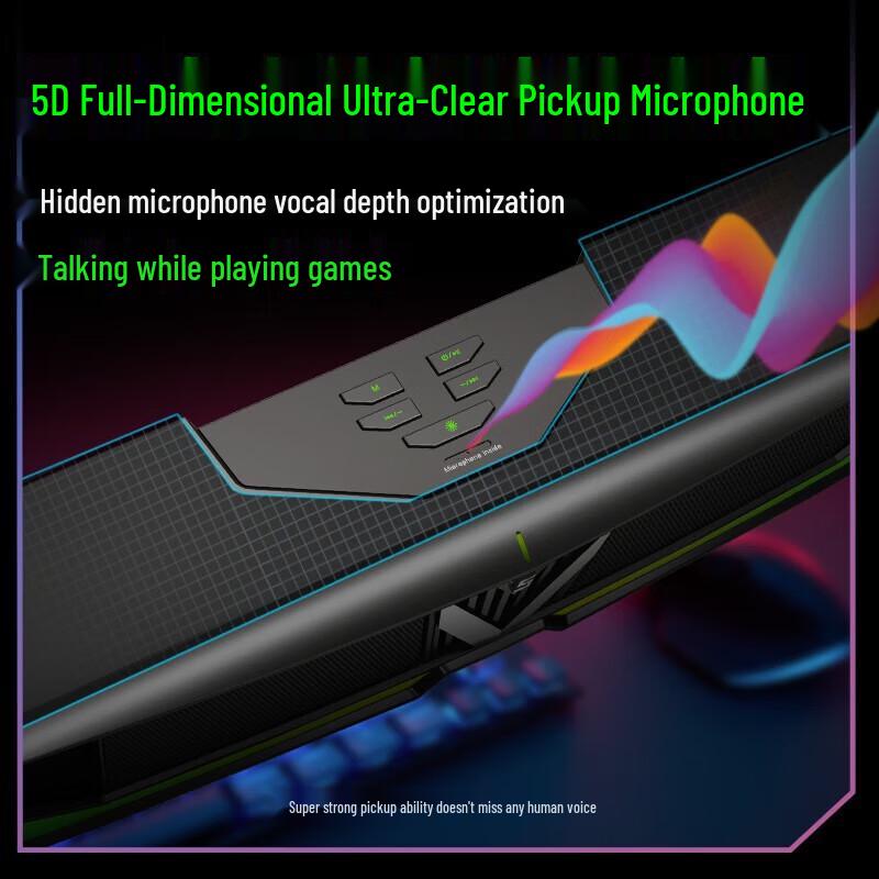 NEWMINE V5 Gaming Computer Soundbar Speaker